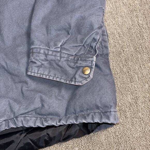 Dickies Hoodie Jacket Men 2XL Blue Workwear Insulated Canvas Enforced Elbows - Picture 2 of 8